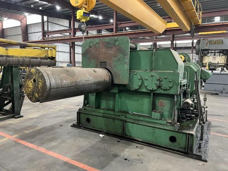 48" x .312" x 30,000# Loopco Slitting Line with 3 Heads and Banding Line Components