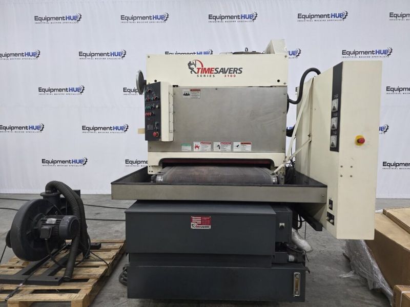 Timesavers 3131-13-044 3100 Series 37″ 3-Head Wet Deburring / Finishing Machine