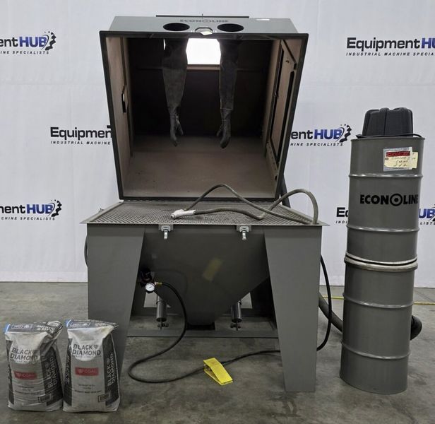 Econoline 48″ x 48″ Siphon Feed Blast Cabinet w/ Dust Collector