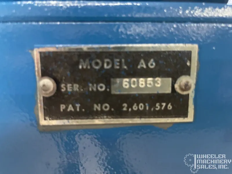 W.F. WELLS A6 Horizontal Band Saw #8258 #1