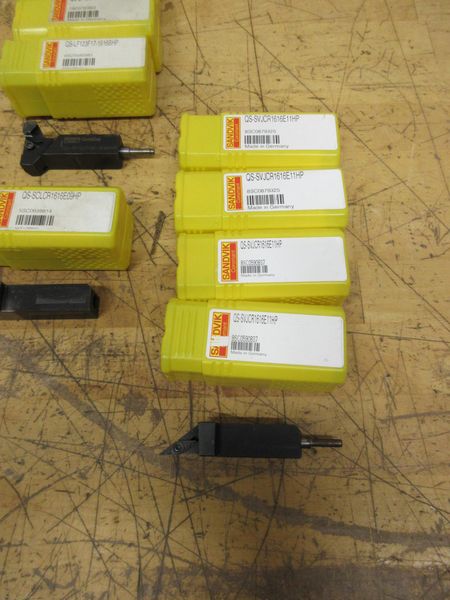 Sandvik Inserted 5/8" & 3/4" Stick Turning Lathe Tools **Many New in Packages**- Auction Item