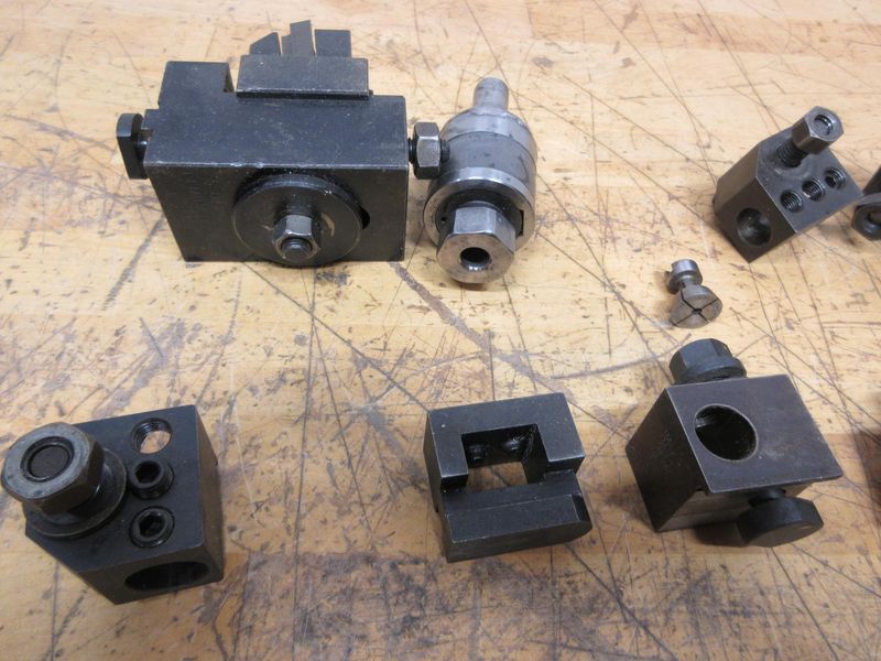 Hardinge Lathe Tool Holders(10) Including TT-5/8 Tapping Holder & Collet- Auction Item