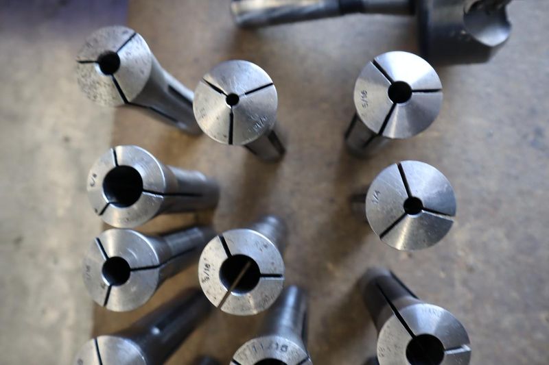 R8 Collets with Jacobs 0-1/2" Drill Chuck and Insert Cutter- Auction Item