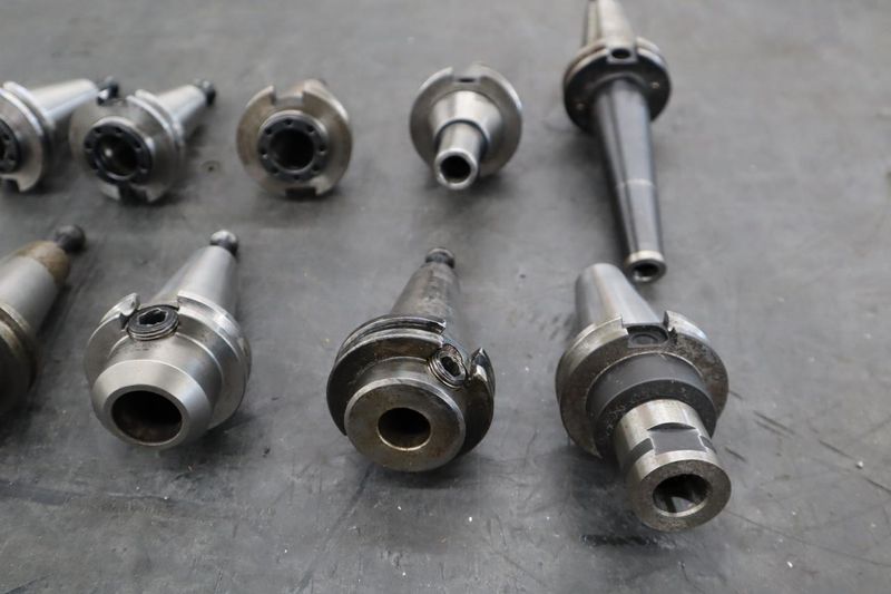 CT40 Taper Tool Holders: (3) Er2 Collet Holders, (2) Shell Mill Drivers, (5) End Mill Holders- Auction Item