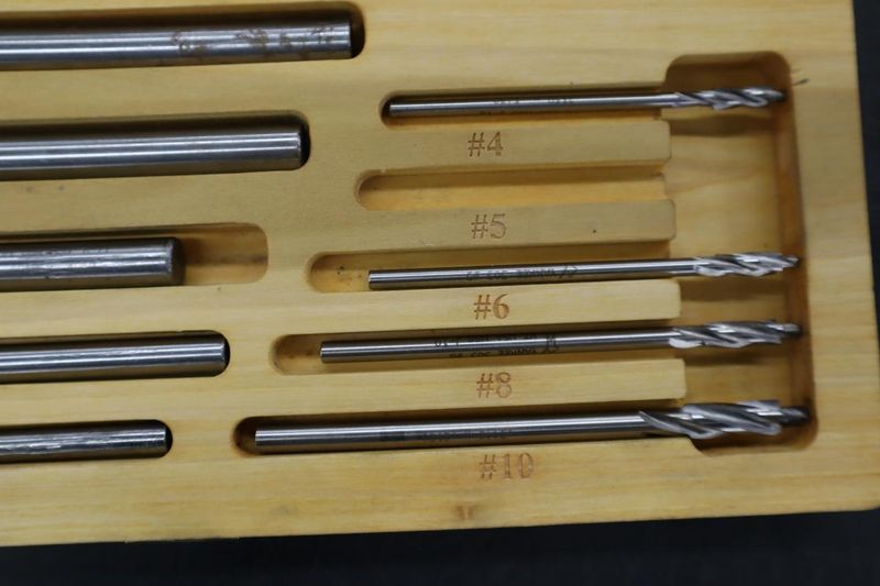 Yankee HSS Counterbores in Wood Divider Case- Auction Item