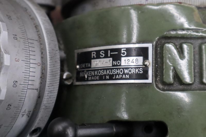 Nikken RSI-5 Rotary Table, Horizontal-Vertical Mount, 6.75" Table Diameter, Hand Feeds, Lock- Auction Item