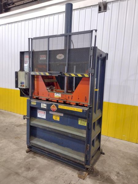 60" X 30" JV MANUFACTURING MODEL #VB60-B HYDRAULIC DOWNSTROKE VERTICAL CARDBOARD BALER: STOCK #2