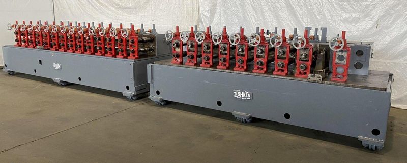 22/24 STAND X 3.5" X 21" TISHKEN MODEL #24HW-S-3-1/2 ROLLFORMER, NEW 1999: STOCK #15343