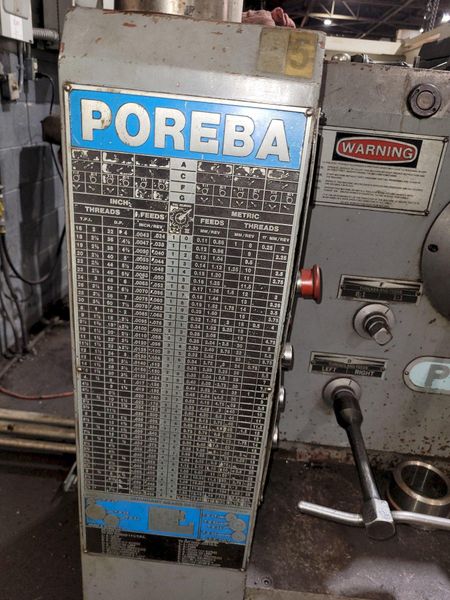 Poreba / Polamco 31.5/42.5" X 236" Model TPK-80A/6M  Gap Bed Engine Lathe.