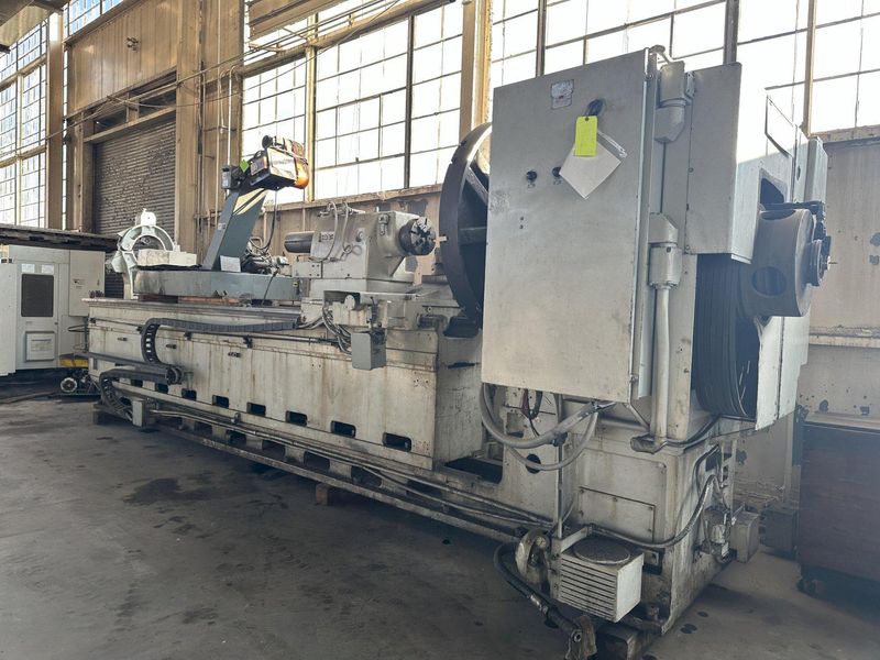 50" /130" X 230-362" LEBLOND MODEL #4025-36 HEAVY DUTY SLIDING BED GAP LATHE, 3" HOLE: STOCK #18