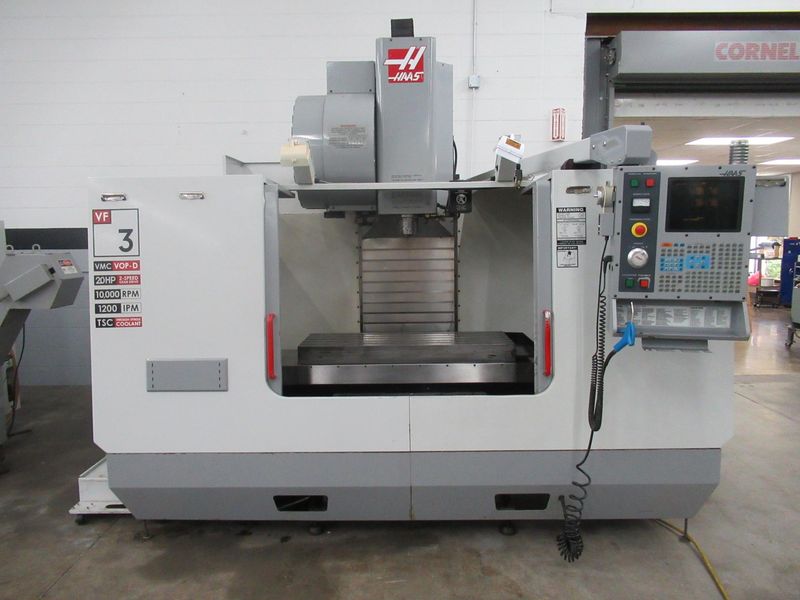 Haas VF-3 CNC Vertical Machining Center, 24 ATC, 10K RPM, 2-Speed Gearbox, 4th Axis Drive, TS Coolant