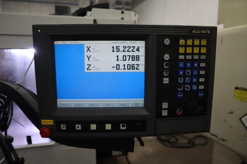 Sharp LMV-50/DVS 3-Axis CNC Vertical Knee Mill, Acu-Rite MILLPWR CNC Control, Electronic Variable Speed Drive