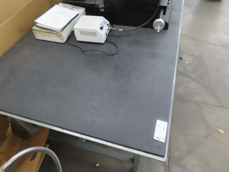 Heavy Duty Steel Table w Plastic Surface - NO CONTENTS- Auction Item