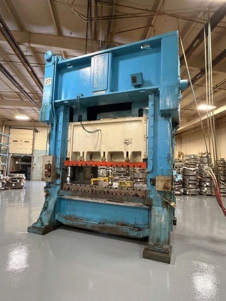 Minster Press For Sale - 400 ton Capacity Hevi-Stamper E2-400-96-48 Straight Side Mechanical Sta