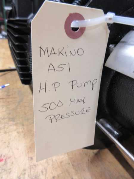 Grundfos MG100LC2-2828FT130-H3, Makino A51 HP Coolant Pump, 500 PSI Max, ***New Never Hooked Up***- Auction Item