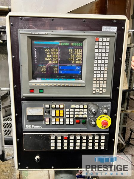 63" Schiess 20DSC160, 78" Turn Diameter, 76" Turning Height, 47" Ram Stroke, C-Axis, Lv Spl., ATC, Fanuc 15, #43101