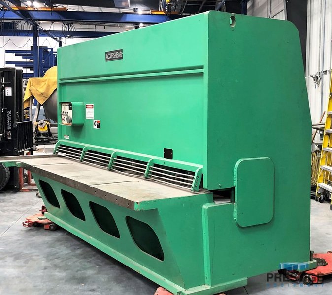 Accurshear B837510, .375" Max. Thickness, 120" Max. Length, 40 SPM (Short), 30 HP, Front Squaring Arm, #31116