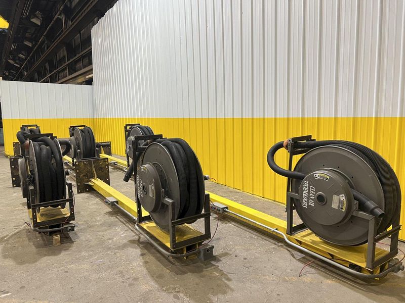 40 HP x 4 STATION CLEAN AIR TECHNOLOGIES / EUROVAC INDUSTRIAL TRANSIT & BUS CENTRAL VACUUM SYSTE
