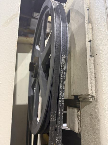 48” WIDE x 30 HP MECHANICAL IN-LINE COIL PRESS & SHEAR WITH PLC VARIABLE SPEED DRIVE: STOCK #229
