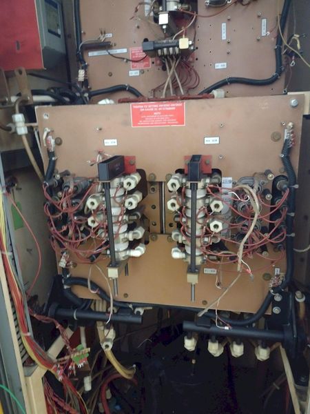 250 KW AJAX TOCCO "PACER" INDUCTION HARDENING SCANNER SYSTEM WITH MAGNESCAN QS CONTROLS: STOCK #