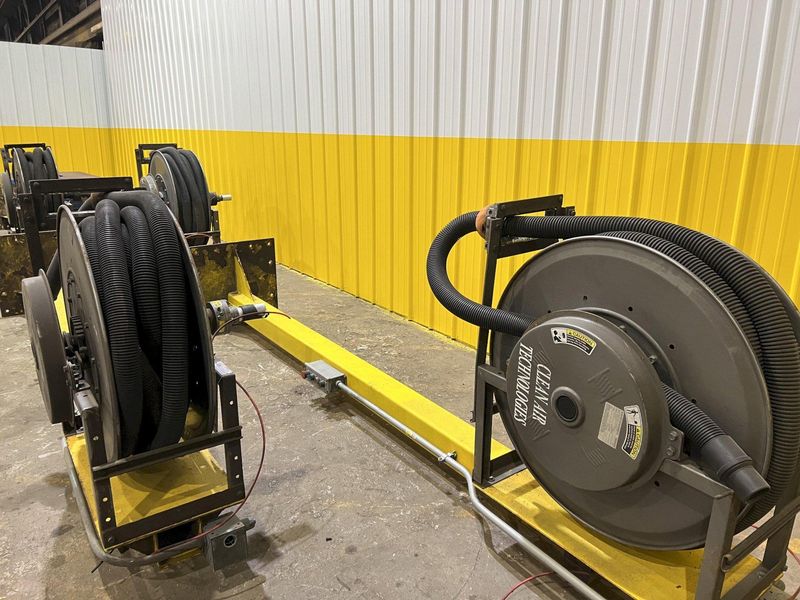 40 HP x 4 STATION CLEAN AIR TECHNOLOGIES / EUROVAC INDUSTRIAL TRANSIT & BUS CENTRAL VACUUM SYSTE