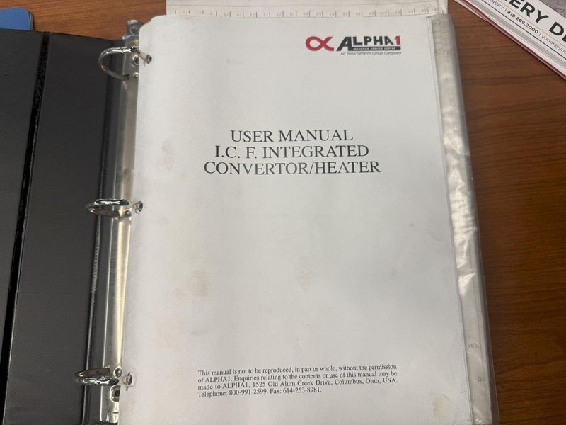 550 kW ALPHA-1 INDUCTION HEAT POWER SOURCE, COIL MODULE STATION & CONTROLS: STOCK #19947