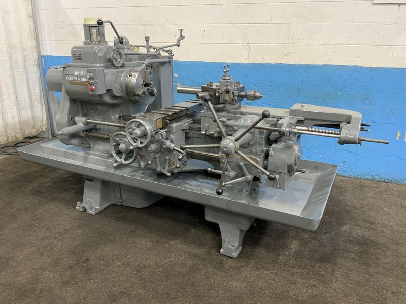 #5 WARNER & SWASEY MODEL #1470 RAM TYPE TURRET LATHE: STOCK #80661