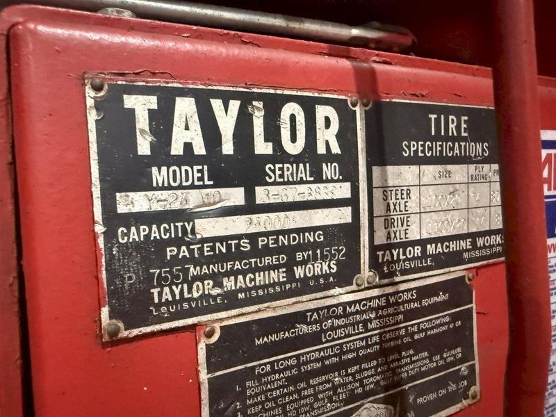 50,000 LB CAPACITY TAYLOR (EAGLE FRAME) MODEL #YS DETROIT DIESEL HEAVY DUTY FORKLIFT: STOCK #181