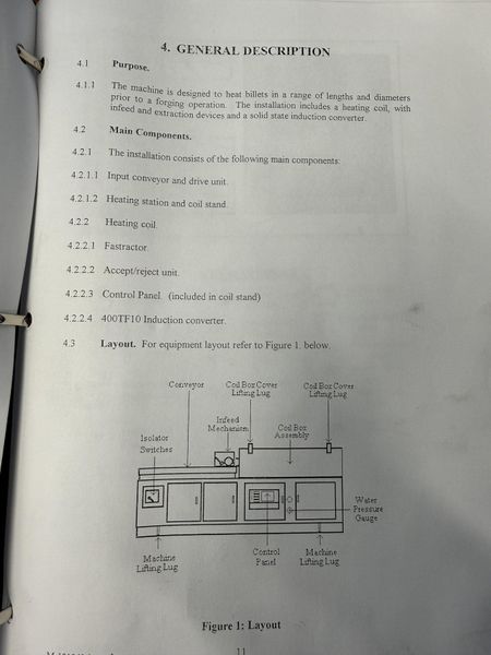 550 kW ALPHA-1 INDUCTION HEAT POWER SOURCE, COIL MODULE STATION & CONTROLS: STOCK #19947