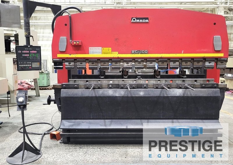 Amada RG-100, 110 Ton, 118" O.A, 100" B.H, 3.9" Stroke, 15.76" Throat, 14.5" Daylight, NC9EX-II 3-Axis #43725