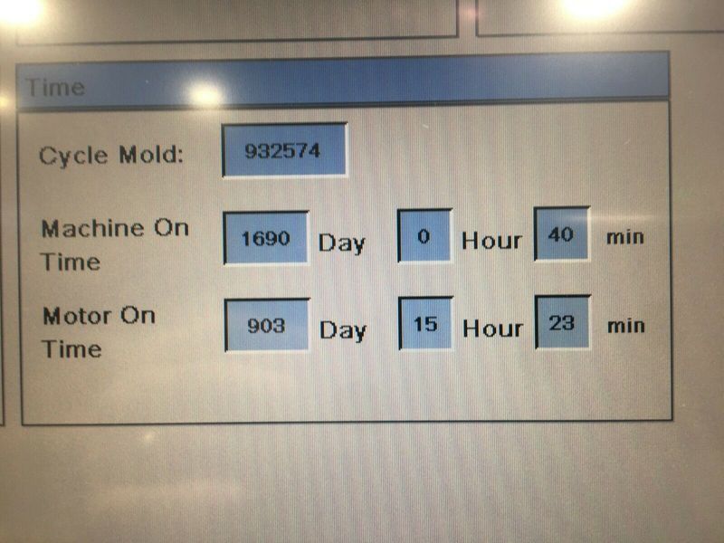 EQUIPPED WITH 259 TON, 11 OZ, SIGMATEK CNC CONTROL, 36.6" X 34.6" PLATEN,MADE IN KOREA