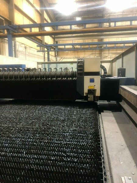 5000 Watt Trumpf 4050 Laser (2006)  6’ x 12’ Table size  Twin Table  Beam hours 16,200  Laser on hours 33,000