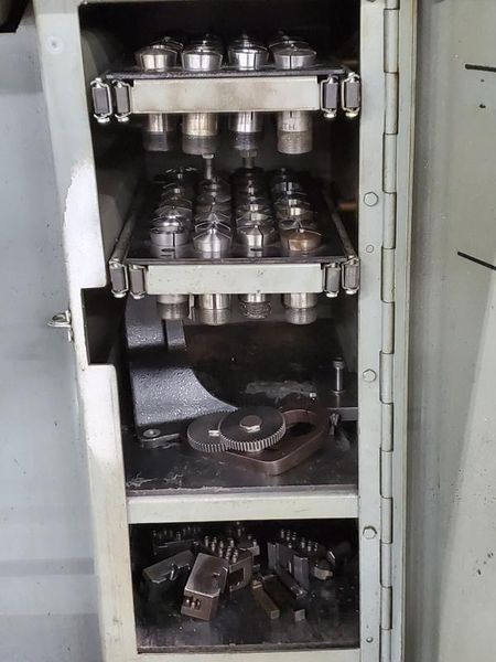 HARDINGE PRECISION TOOL ROOM LATHE HLVH, clean machine with tooling and taper attachment