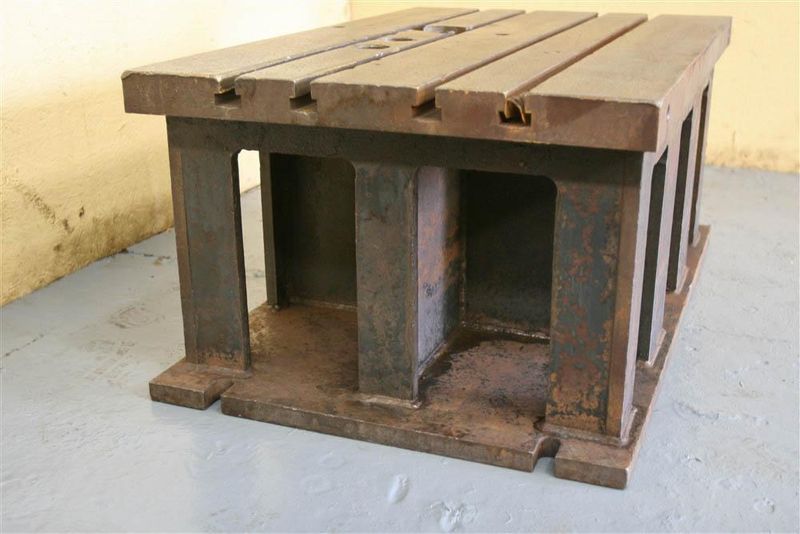 42' X 26' X 18' STEEL FABRICATED BOX DRILL TABLE:  STOCK #19987