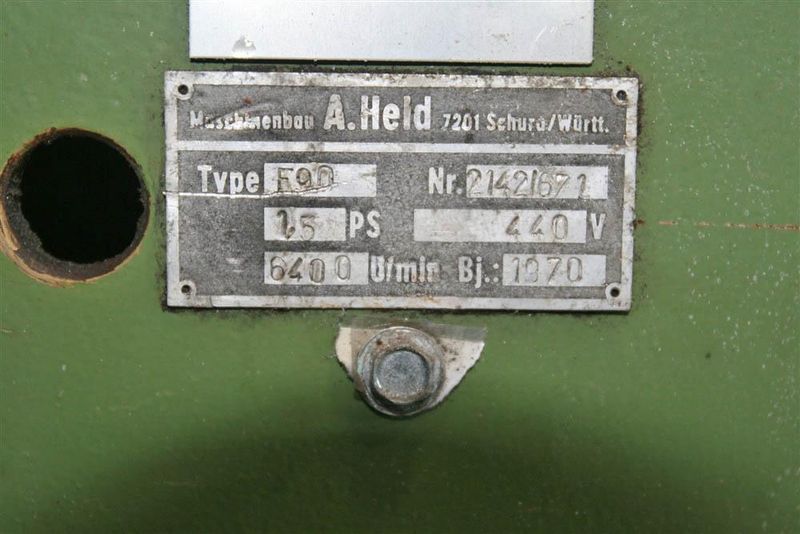 A HEALD MODEL F90 BEVELER STOCK #53940