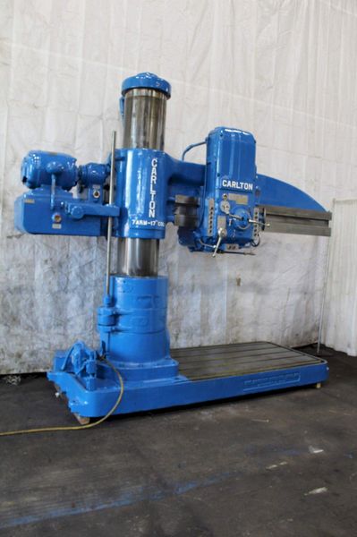 7' X 17" CARLTON RADIAL DRILL: STOCK #71609