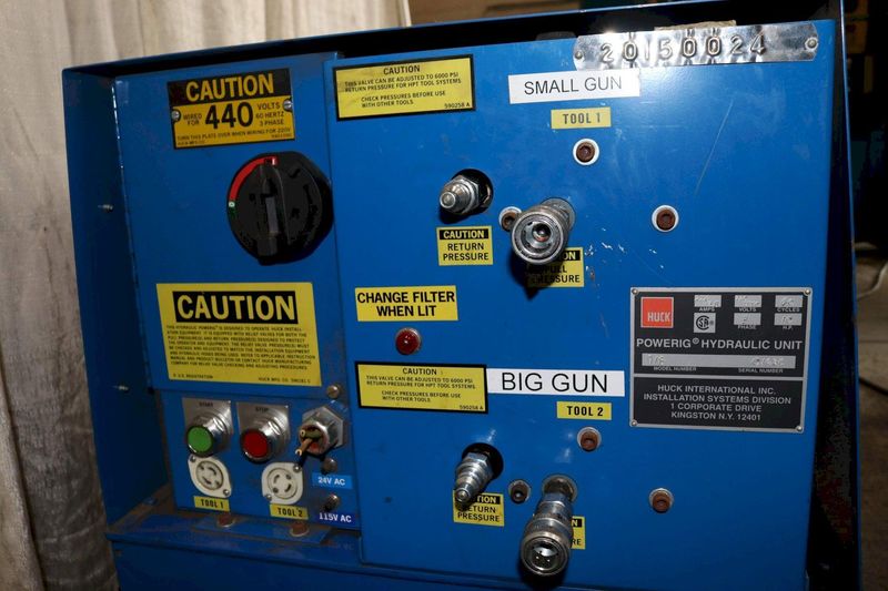 HUCK MODEL #918 POWERRIG HYDRAULIC UNIT WITH GUNS: STOCK #73301