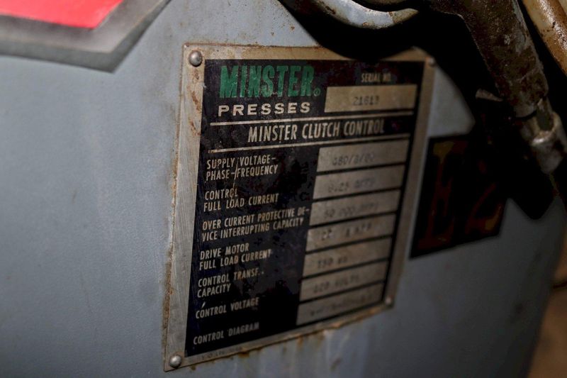 100 TON MINSTER MODEL P2-100 SSDC PRESS : 72976