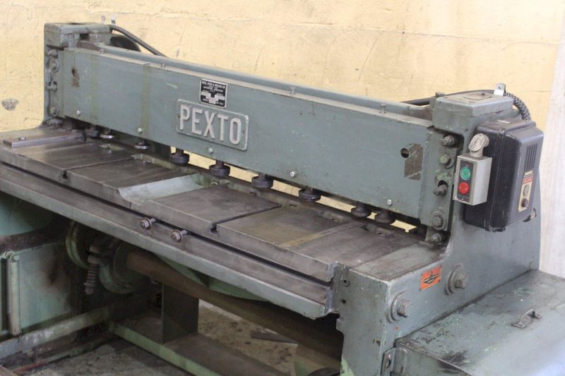 4' X 12 GAUGE PEXTO POWER SQUARING SHEAR: STOCK #72061