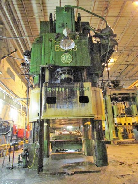 5,000 TON BLISS SINGLE POINT 4-POST HYDRAULIC PRESS: STOCK #71572