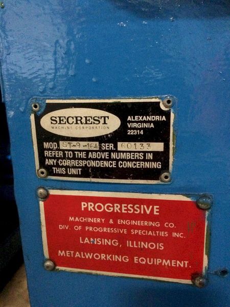 SECREST/PROGRESSIVE 48"-16 GA CUT TO LENGTH LINE SLEAR LINE WITH SLITTER: STOCK # 71599