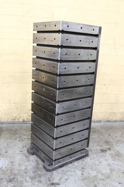 24" X 24" X 75" HIGH T-SLOTTED TOMBSTONE: STOCK #70836