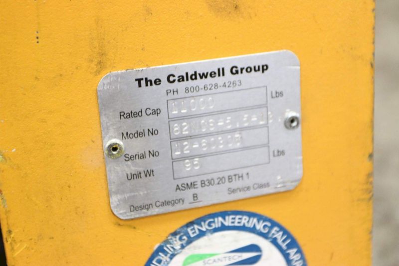 5-1/2 TON CALDWELL MODEL #82NCS-5.5-13.5CO COIL C HOOK: STOCK #69917