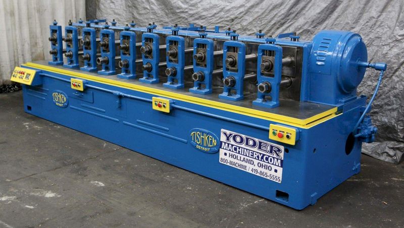10 STAND X 2.5" TISHKEN MODEL 10HHW2-1/2 ROLLFORMER: STOCK #69301