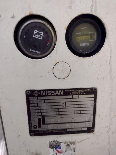3,000 LB NISSAN MODEL #WSN-30-TH ELECTRIC POWERED PALLET MOVER FORKLIFT: STOCK #19284