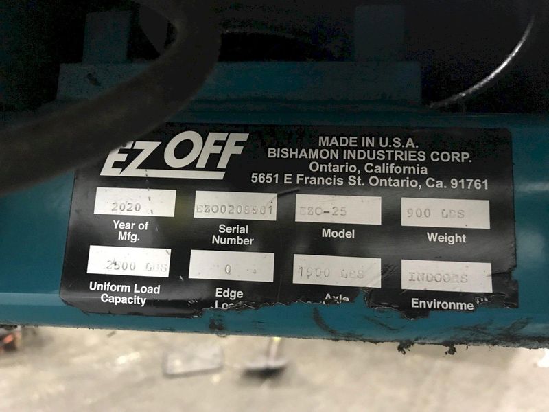 2500 LB BISHAMON EZ OFF PALLET LIFTER STOCK: 71313