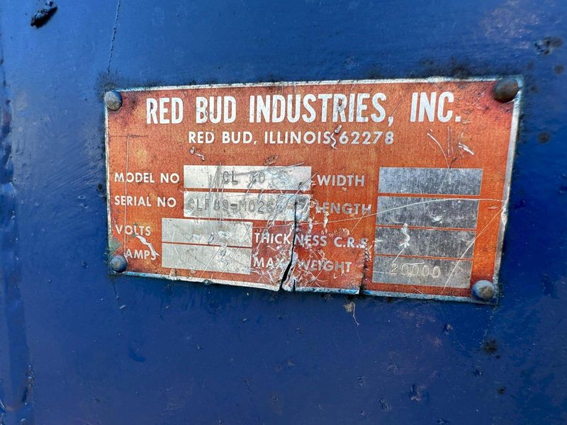 20,000 LB X 36" RED BUD INDUSTRIES (RBI) POWER DRIVEN UNCOILER, COIL CAR & STRAIGHTENER: STOCK #