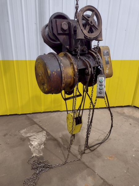 5 TON 10,000 LBS BOBCAT POWER CABLE HOIST WITH TROLLEY: STOCK #18937