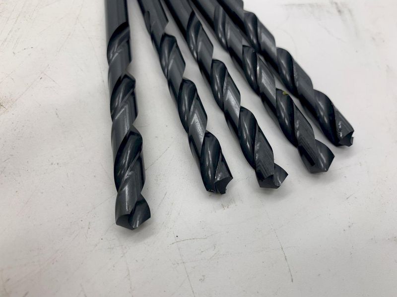 (5) 9.50mm X 5" MORSE MODEL 1333 HSS JOBBER DRILL BIT: STOCK #15529