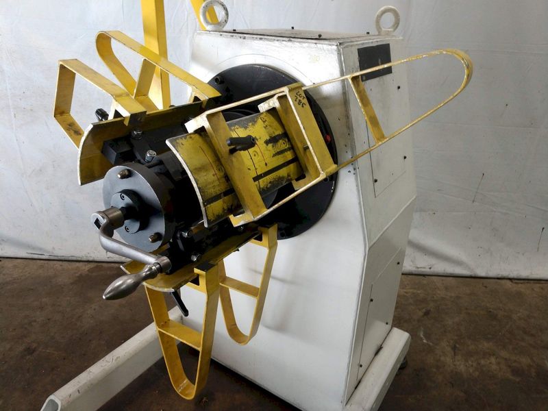 1,100 LBS X 16" GSW MODEL #MHM0.5/1250SO SERVO MOTORIZED COIL REEL UNCOILER: STOCK 12986